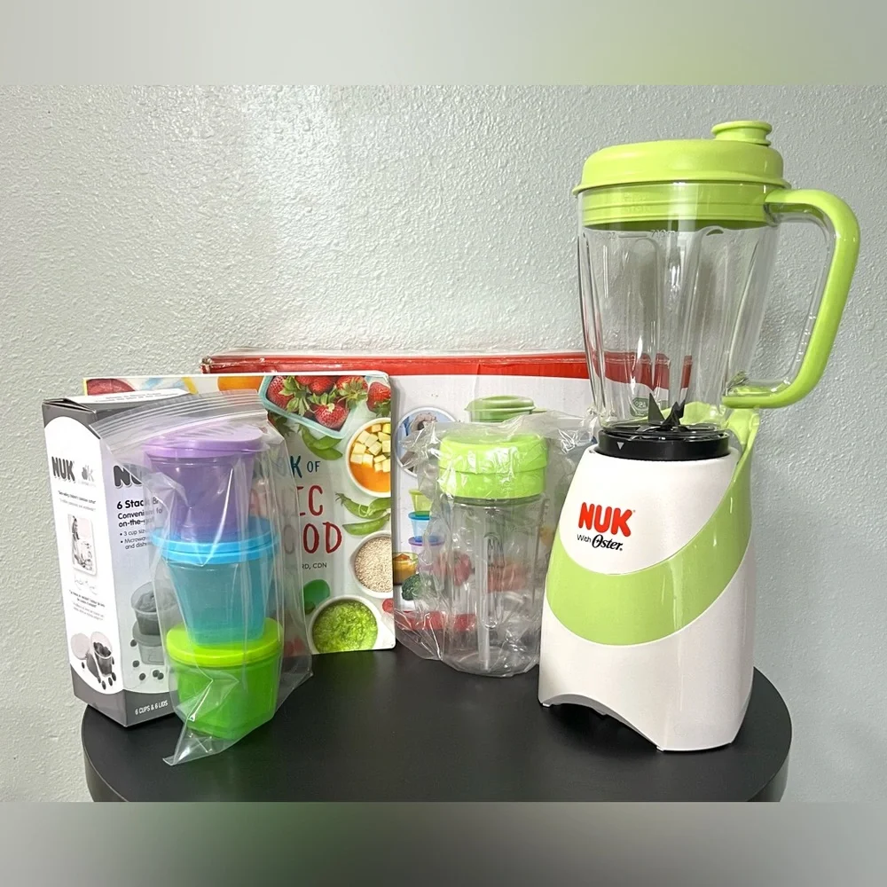 NUK Smoothie and Baby Food Maker Blender Set Oster Sippy Cup Cookbook Kitchen